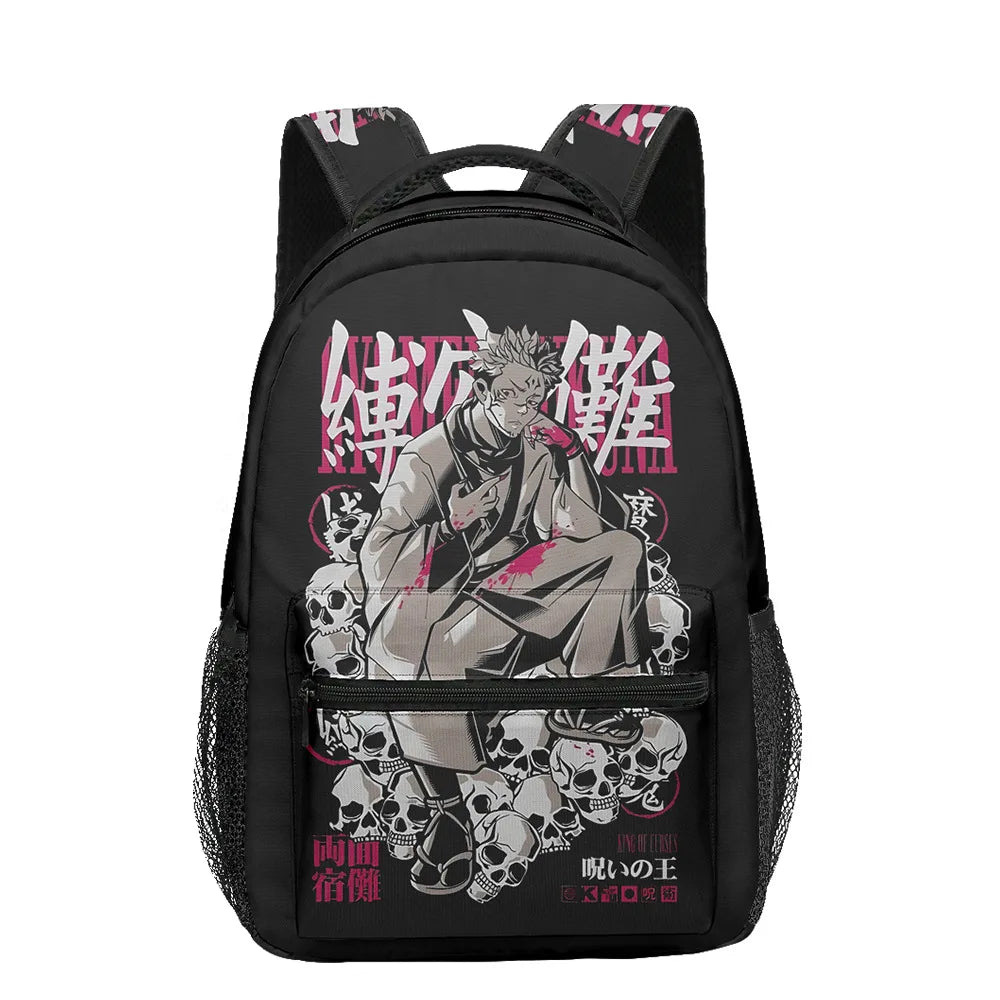 Boy Anime Printed Jujutsu Kaisen Gojo Satoru Backpack Large Capacity Drawstring Bag Student School Bag Travel