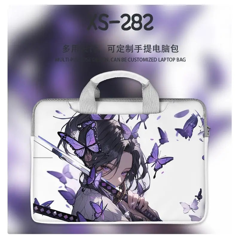Demon Slayer Nezuko Tanjiro Notebook Laptop Bag Can Be Worn on One Shoulder As A Suitcase 12-16 Inches Anime Universal