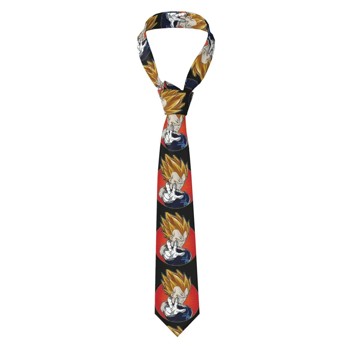 Vegeta Royal Saiyan Symbol Necktie – Dragon Ball Z Slim 8cm Unisex Tie