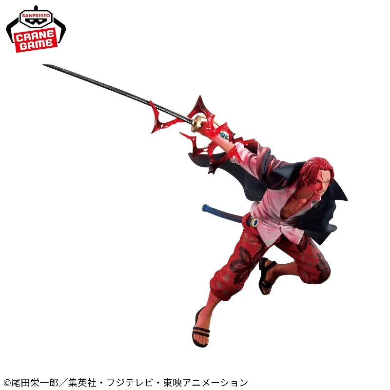 ONE PIECE BATTLE RECORD COLLECTION SHANKS- Pvc Model Anime Figures BANPRESTO Action Figures Toys