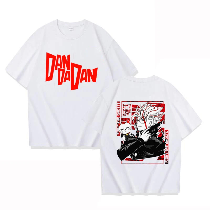 New Anime Dandadan Print T Shirt Women Men Short Sleeve Tops Tees Summer Fashion Loose Casual T-shirt