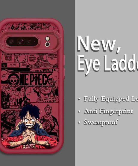 One Piece Eye Ladder Case – Shockproof Soft TPU Cover for Google Pixel 9–7A Pro/XL 5G