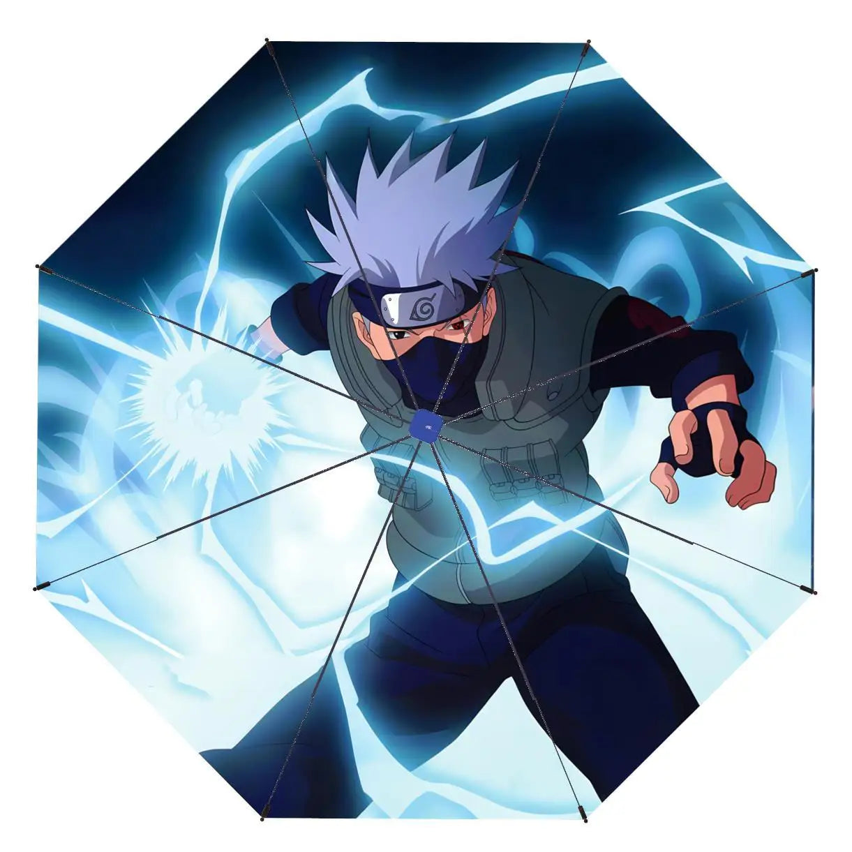 Naruto Umbrella Anime Personality Creative Fashion Sunscreen Student Fully Automatic Folding Umbrella Birthday Gift