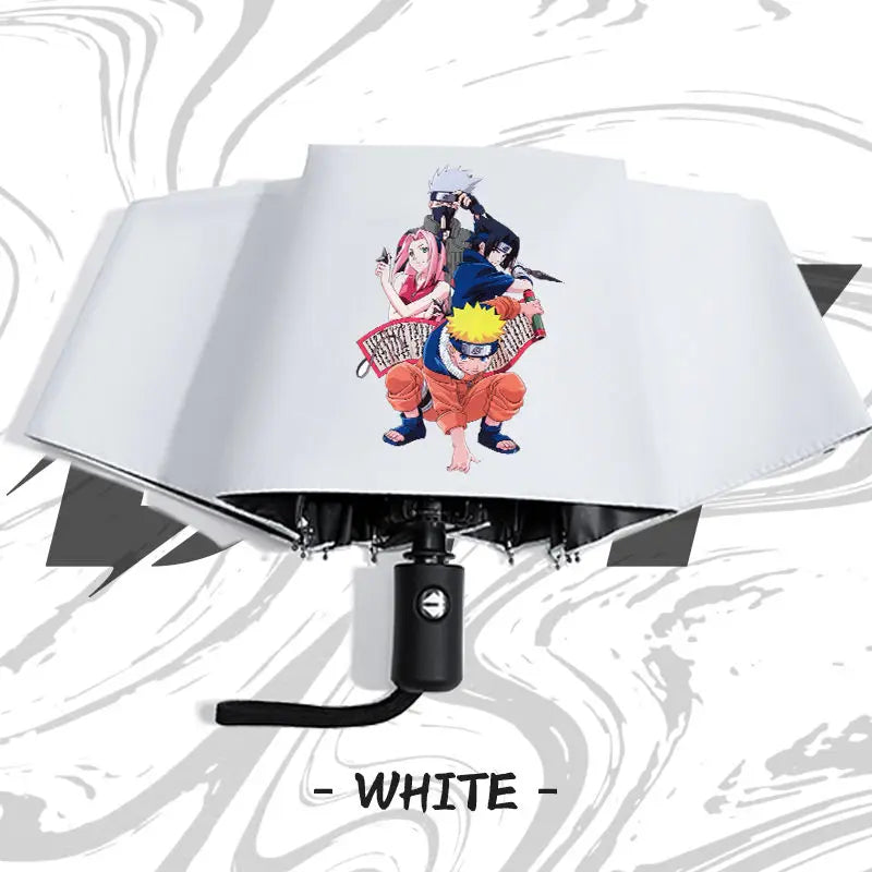 Naruto anime peripheral automatic umbrella Naruto Namikaze Minato Uchiha Itachi Kakashi Haruno Sakura sunshade umbrella gift