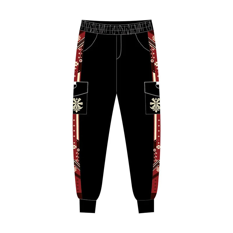 New Genshin Impact Cyno Xiao Zhongli Hu Tao Wanderer Kaedehara Kazuha Cosplay Costume Jogger Trouser Sport Gym Pants Tracksuit