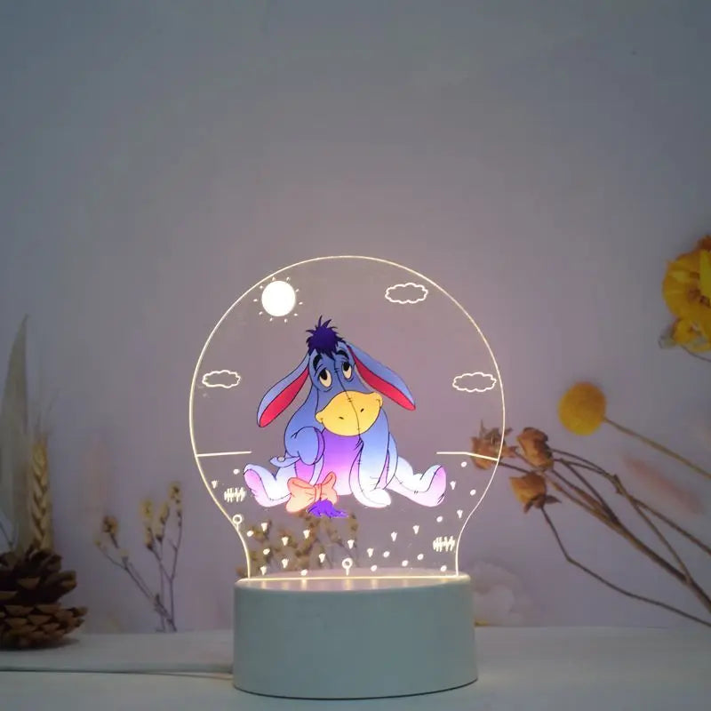 Winnie the Pooh animation peripheral 3D table lamp LED night light bedroom decoration lamp children's Christmas gift