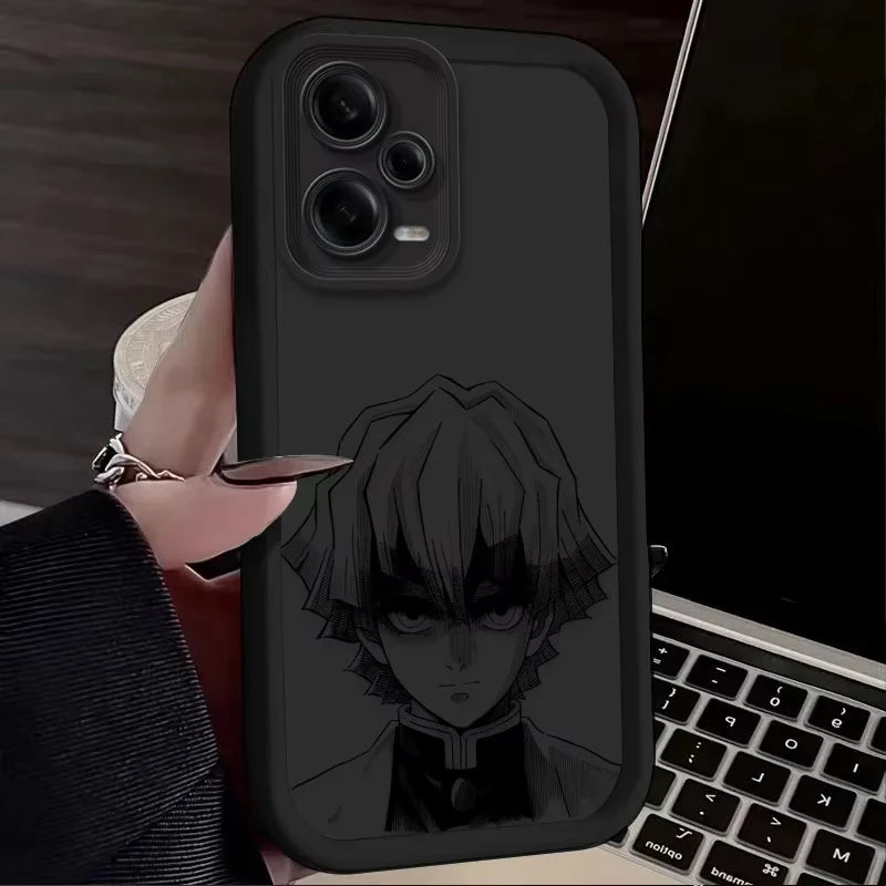 Anime A-Agatsuma Z-Zenitsu Phone Case For Redmi Note 13 12 Pro Plus 5G 13 12 Pro 4G 5G 11 10 Pro 12S 11S 10S Redmi 13C 12 Cover