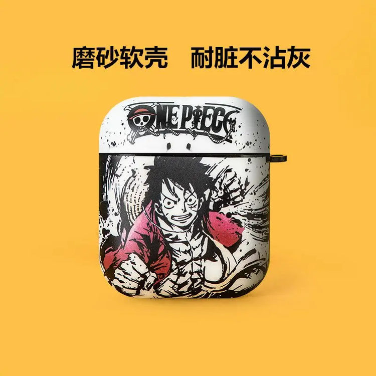 Anime One Piece Airpods1/2 Protective Case for Iphone Pro Bluetooth 3Rd Generation Earphones with Anti Drop Frosted Soft Shell
