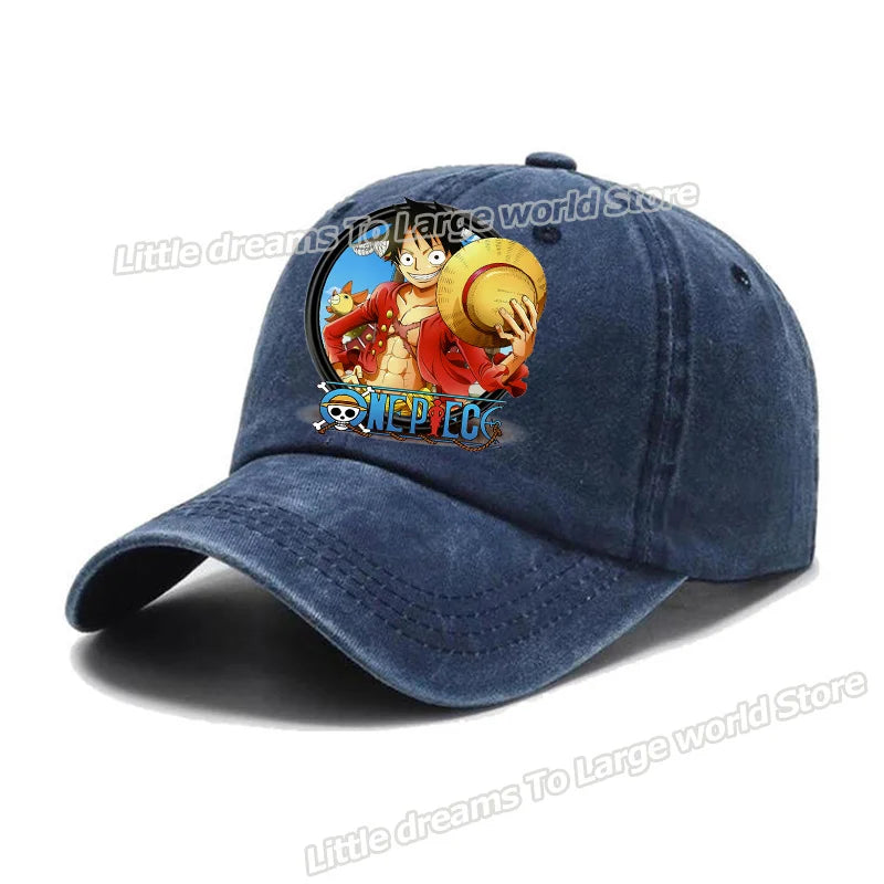 One Piece Baseball Cap Men Anime Printed Snapback Hat Adult Women Summer Sunshade Caps Unisex Hip Hop Casual Adjustable Hat Gift