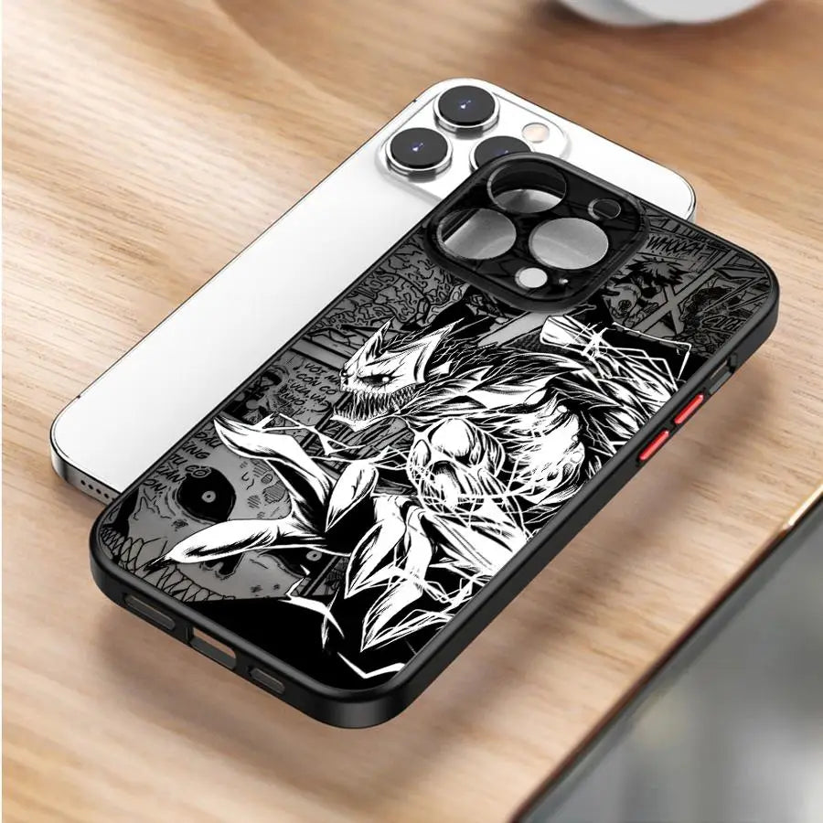 Cool Kaiju No.8 Monster Form Phone Case for iPhone 16 14Pro XR 16e 15 13 Mini SE 7 8 Plus 12 11 Pro XS Max 14 Soft Cover