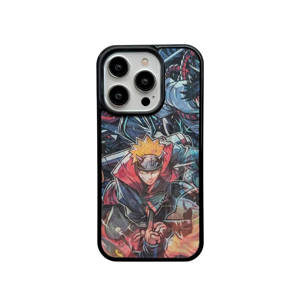 Anime Sasuke Itachi 3D Multi layer patterns Case For iPhone 16 15 14 13 12 Pro Max 11 Magnetic For Magsafe Wireless Charge Cover