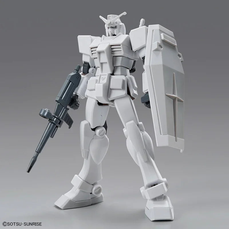 Model Kit Assemble Figure EG RX-78-2 Gundam Colorless Version Anime Characters Action Dolls Children's Toys