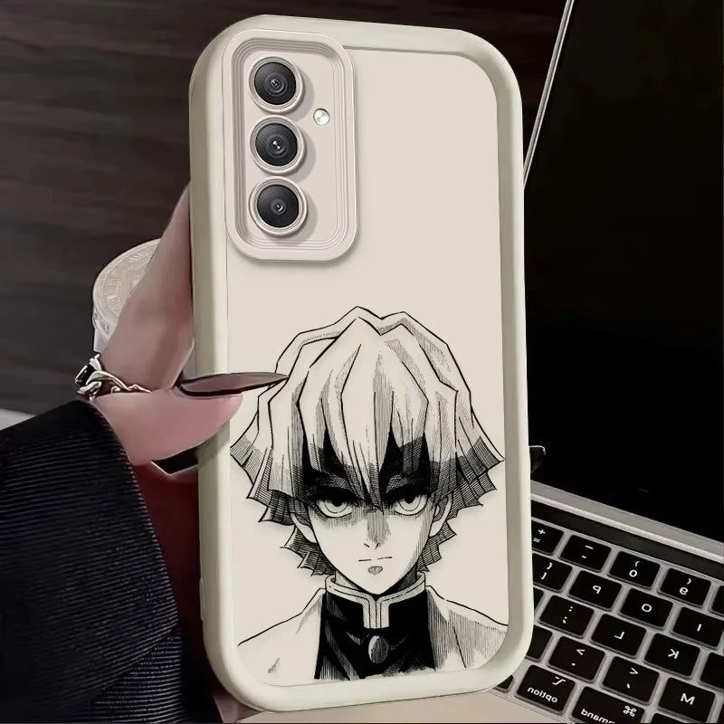 Anime A-Agatsuma Z-Zenitsu Phone Case For Samsung Galaxy A14 A15 5G S21 S22 S23 S24 S25 5G FE Plus Ultra A25 A35 A52 A53 A54 A55