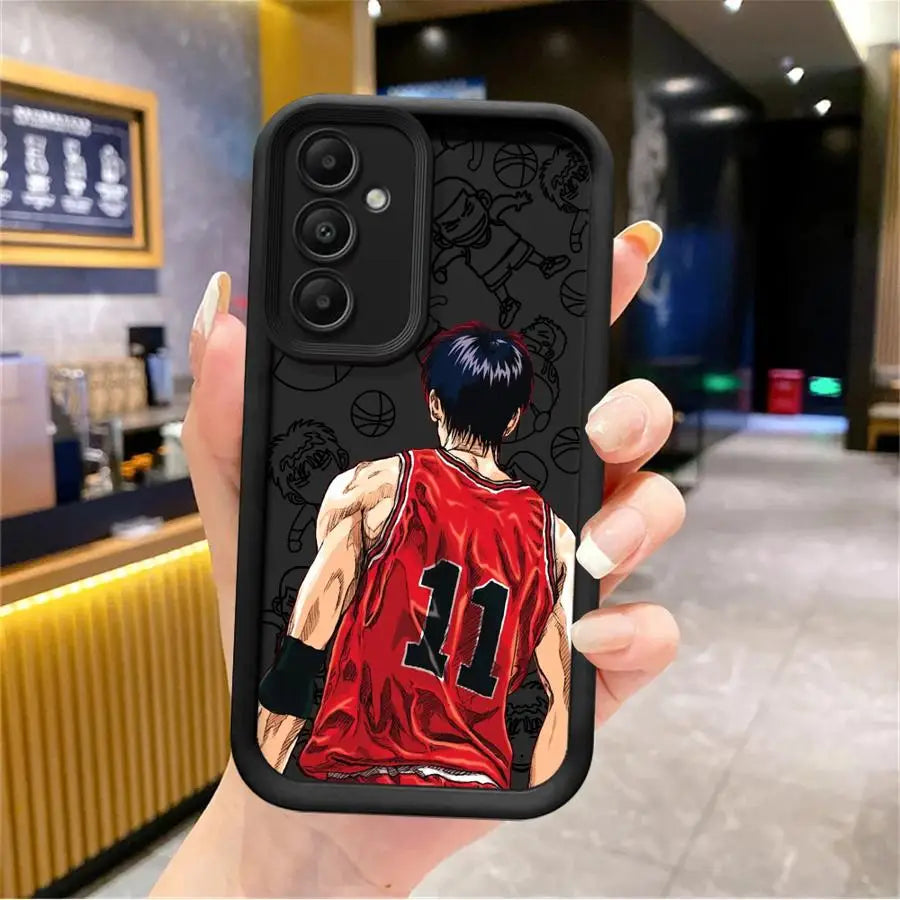 Slam Dunk Anime Phone Case – Soft Cover for Samsung Galaxy A15–A55 (4G/5G)