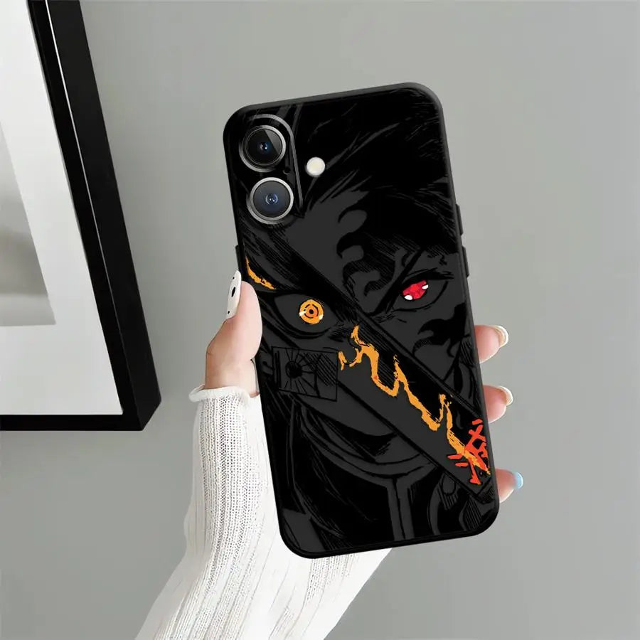 Hot Demonss Anime Slayers Soft Back Phone Cover Case for iPhone 15 Plus X XS XR 7 8 13 Mini 11 17Air 17 16 Pro Max 12 SE 14