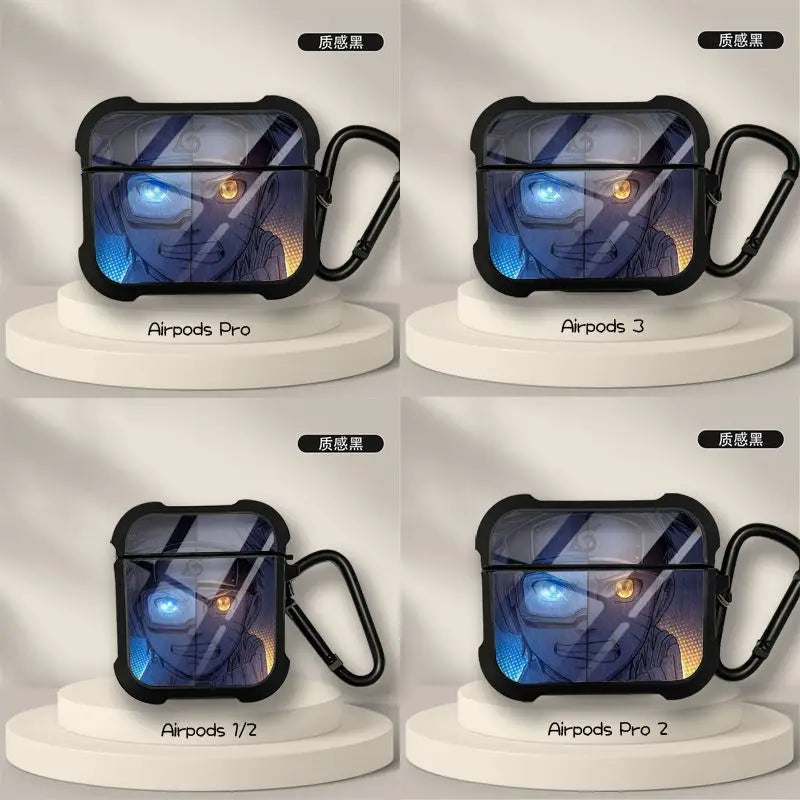 New Anime Naruto Sasuke Obito Protective Case for AirPods 3 for Airpods Pro 1 2 Wireless Bluetooth Headphone Case Christmas Gift