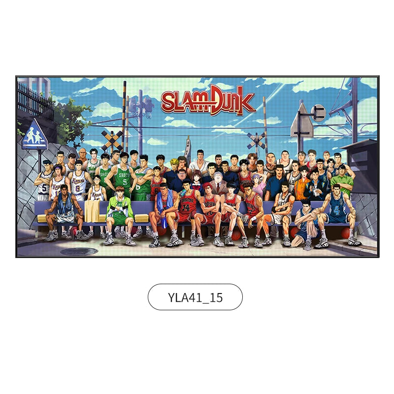 Slam Dunk Wall Art – Sakura Path Anime Mural for Bedroom or Living Room