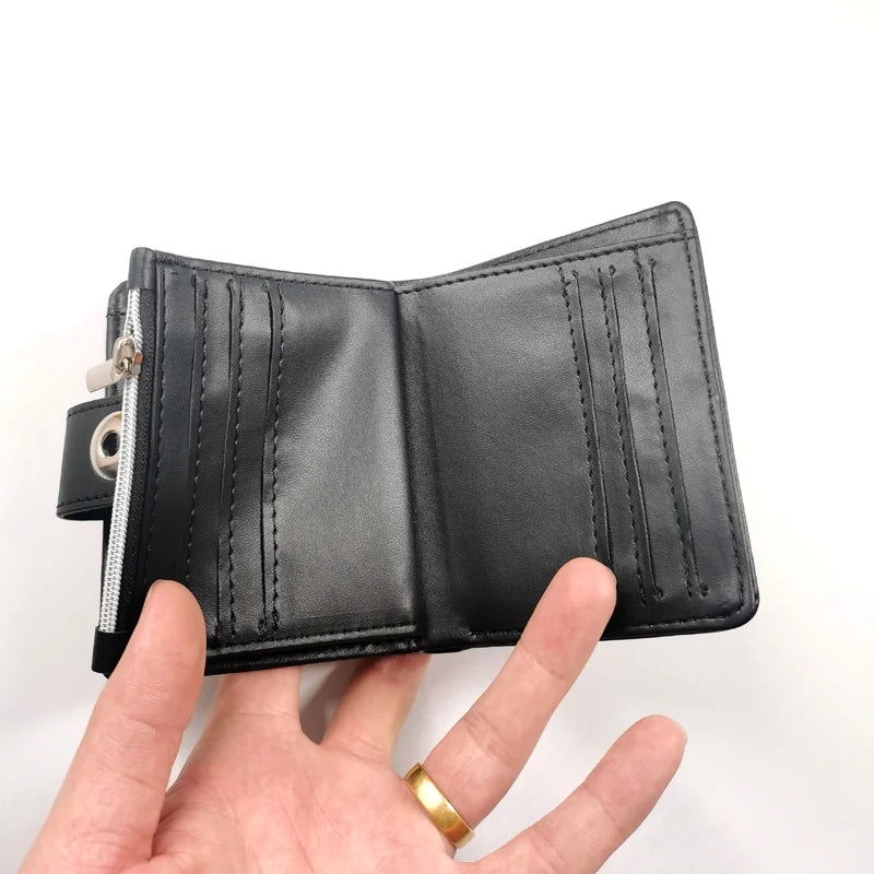 Attack on Titan Short Men Wallet Levi Survey Corps Men's Women's Coin Purse Scout Regiment Money Bag