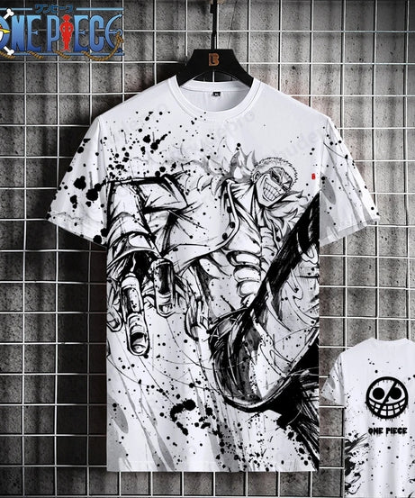 Luffy One Piece 3D Printed T-Shirt – Unisex Summer Anime Tee