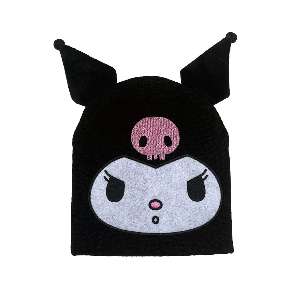 Potdemiel Pikachu Embroidered Knitted Hat WinterCute Ears Funny Hats or Women Men Beanies Knitted Warm Cool Hat