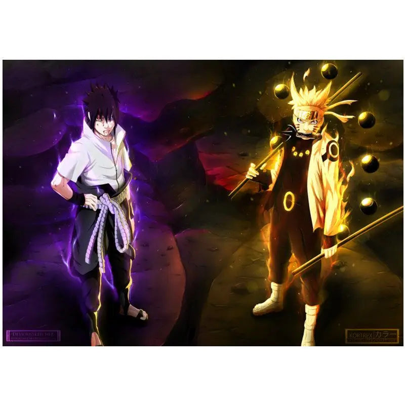 Naruto 3D Stereoscopic Wall Sticker Personality Naruto Student Dormitory Poster Wallpaper Self Adhesive Interior Decoration