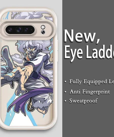 Anime Zoro One Piece Luffy Art Phone Case For Google Pixel 9 8A 8 7 7A Pro XL 5G Eye Ladder Soft TPU Shockproof Cover
