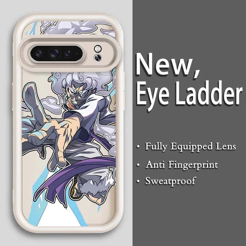 Anime Zoro One Piece Luffy Art Phone Case For Google Pixel 9 8A 8 7 7A Pro XL 5G Eye Ladder Soft TPU Shockproof Cover
