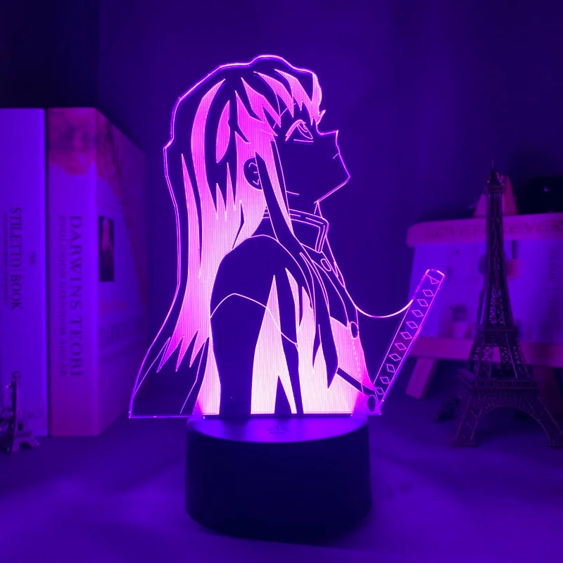 Manga 3d Light Kimetsu No Yaiba for Bedroom Decor Night Light Birthday Gift Table Lamp Anime Demon Slayer Mitsuri Kanroji Figure