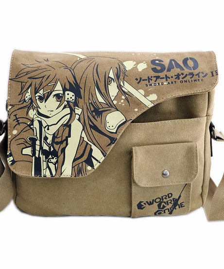 One Piece & Naruto Anime Crossbody Bag – Waterproof Canvas Shoulder Bag