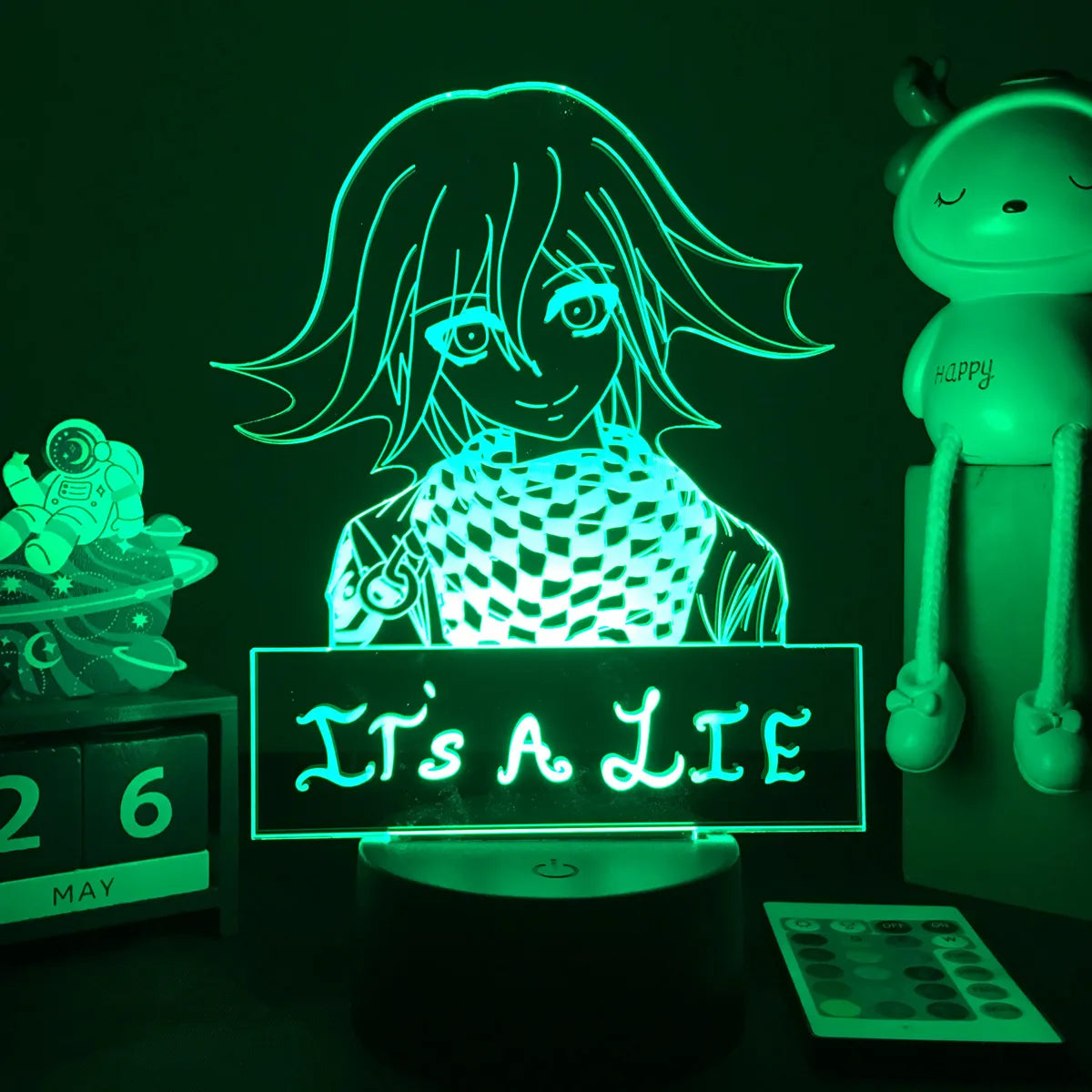 Anime Danganronpa V3 Nagito Komaeda Led Night Light Nagito Komaeda Game Figure Bedside Lamp for Bedroom Decor Kids Manga Gifts