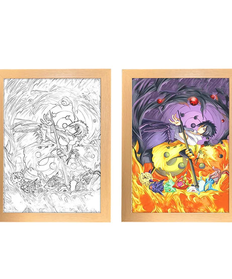 Naruto Anime Photo Frame Night Light Box