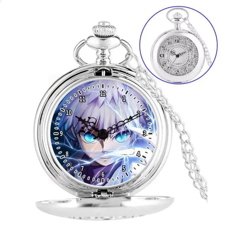 Anime two-dimensional full-time hunter pocket watch Killua Kura pickup Xiaojie personality necklace watch holiday gift