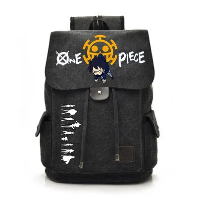 One Piece Anime Backpack Cosplay Luffy Unisex Students School Bag Large Capacity Bookbag Laptop Travel Rucksack Outdoor Bag