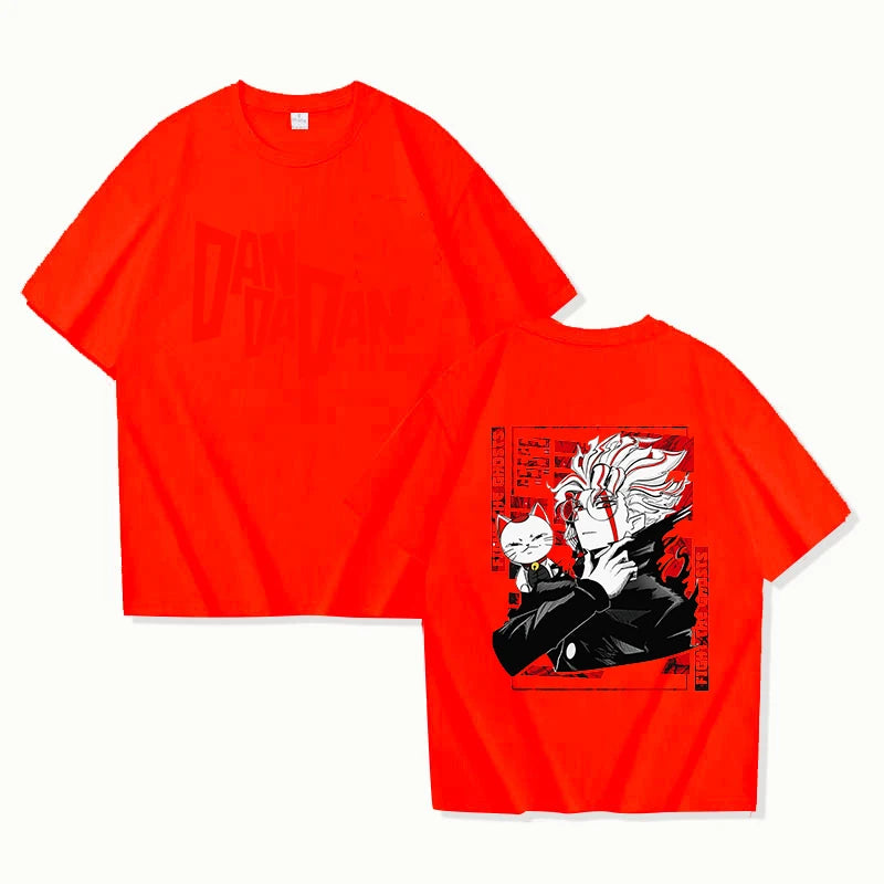 New Anime Dandadan Print T Shirt Women Men Short Sleeve Tops Tees Summer Fashion Loose Casual T-shirt