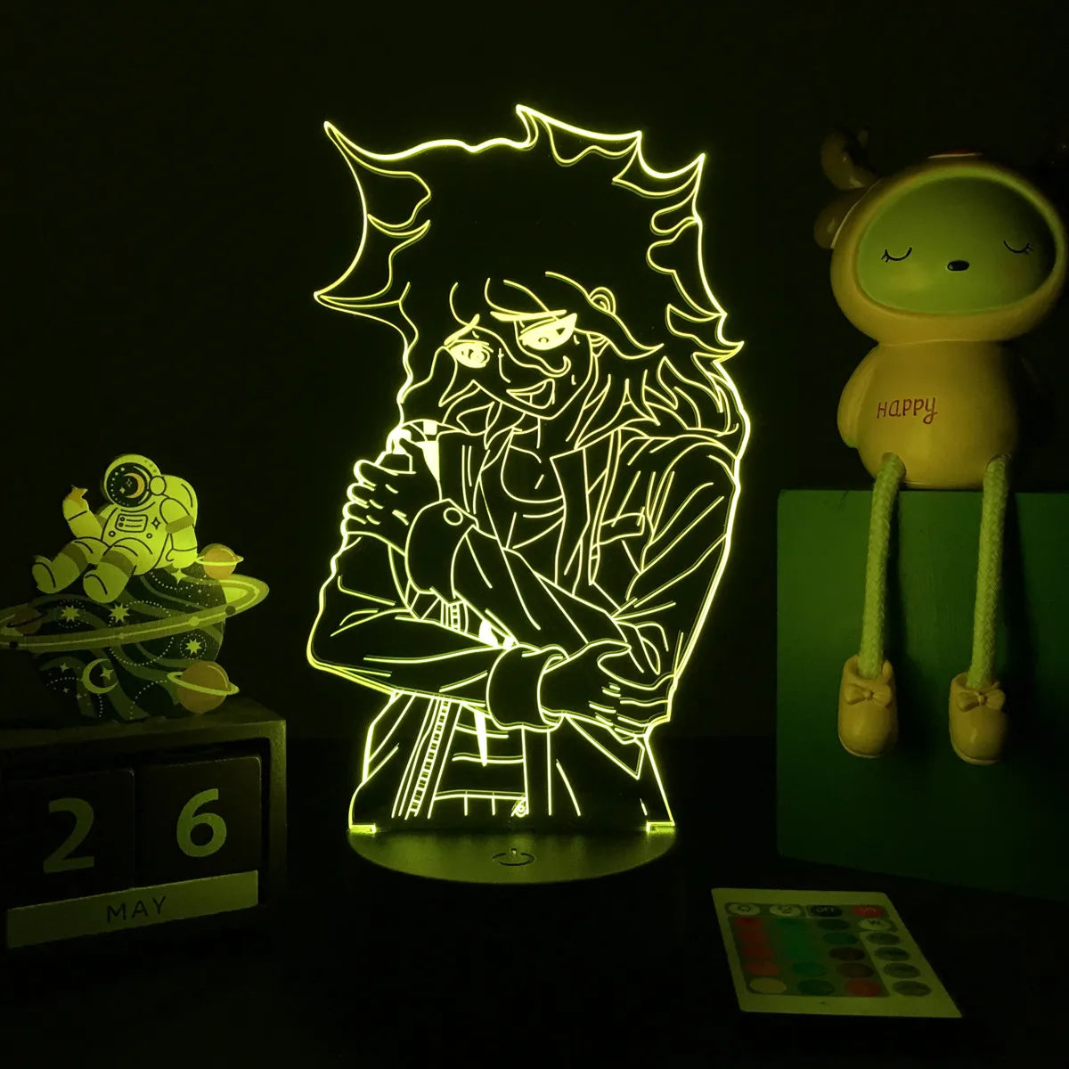 Anime Danganronpa V3 Nagito Komaeda Led Night Light Nagito Komaeda Game Figure Bedside Lamp for Bedroom Decor Kids Manga Gifts