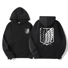 Attack on Titan Anime Graphic Hoodie – Shingeki no Kyojin Streetwear Pullover