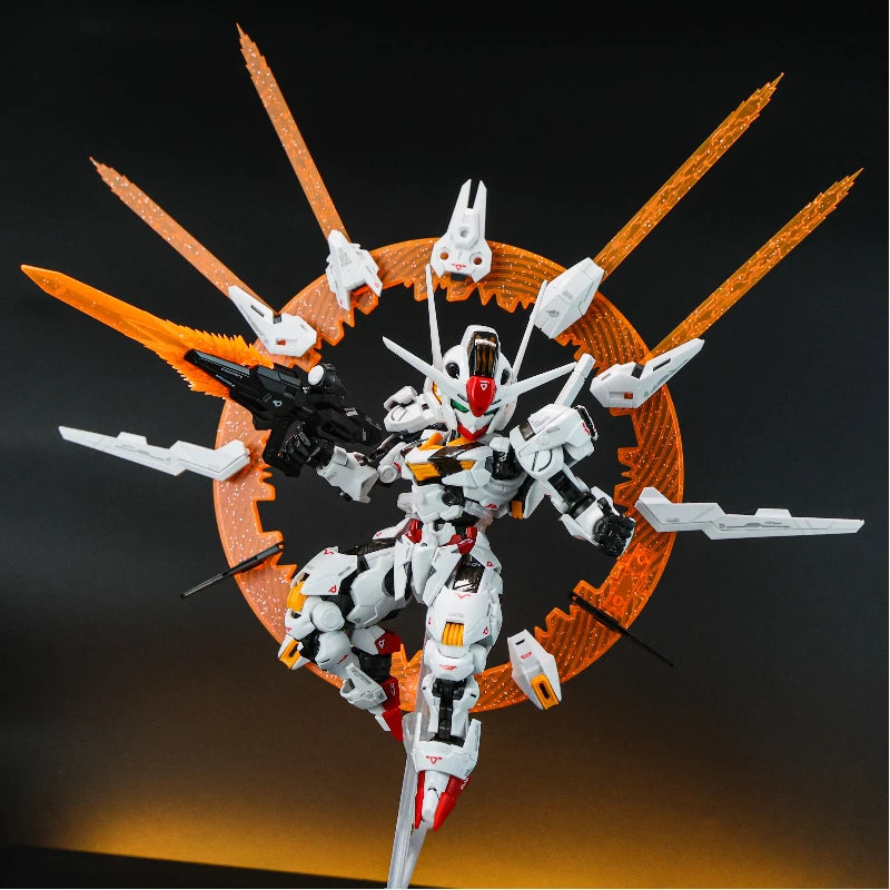 SUPA MGSD Aerial Q Version Gunpla Model Kit Witch From Mercury Mecha Assembly Toy Action Figures Halo Floating Cannon Boys Gifts