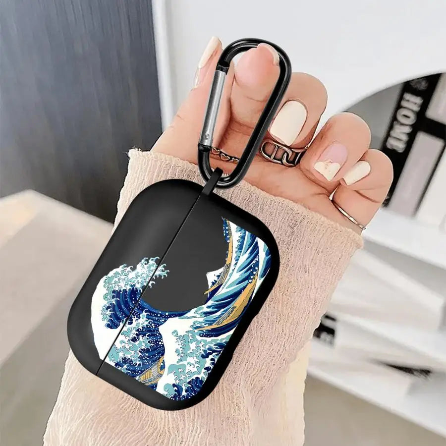 Minimalist Wave Earphone Cases Cover Case For Airpods Pro Pro3 2 4 1 3 Pro2