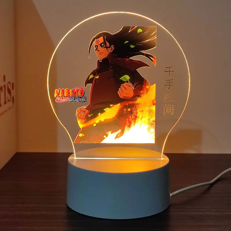New Animation Naruto anime peripheral light-up stand night light Naruto Sasuke Uchiha Itachi Gaara Kakashi Tsunade holiday gift