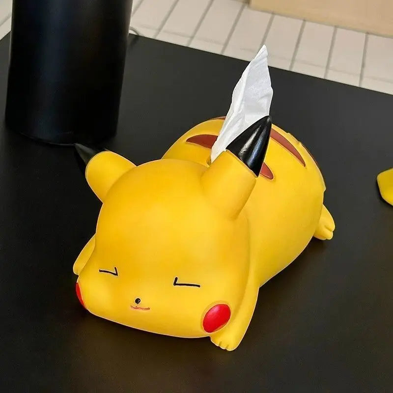 Pikachu Car Cute Desktop Creative Pikachu Tissue Box Ornament Pok é mon Paper Box Anime Peripheral Model