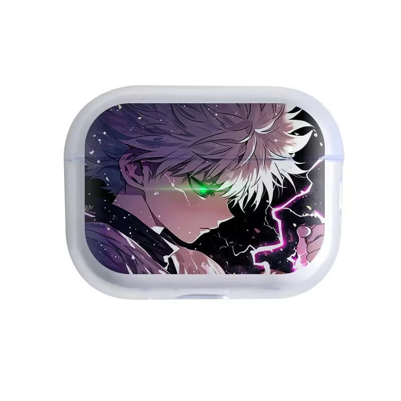 Anime Hunter X Hunter Cool Soft silicone TPU Case For AirPods 4 Pro 1 2 3 Clear Transparent Bluetooth Earphone Case