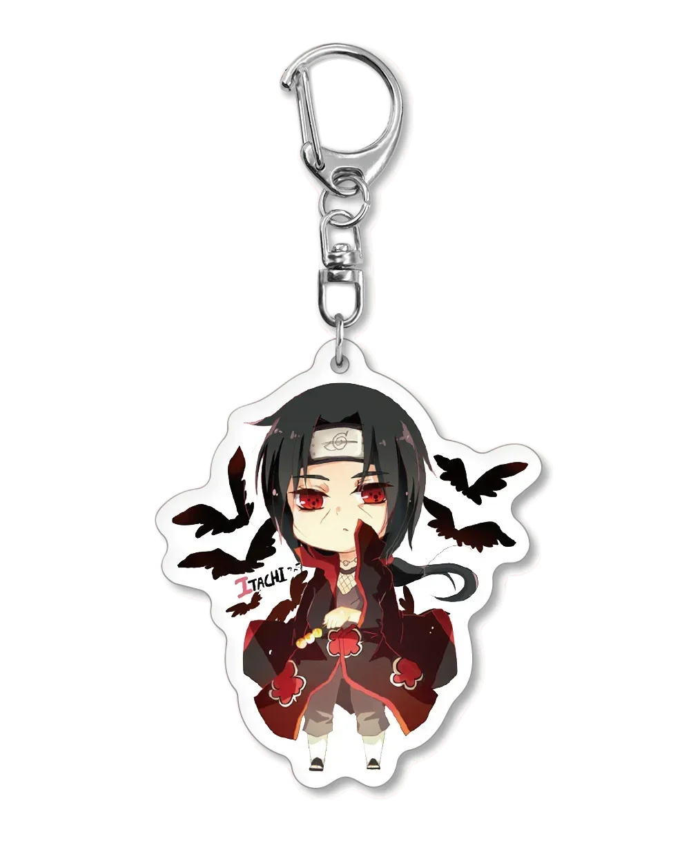 Naruto Keychain Key Accessories Acrylic Key Holder Kakashi Key Chain Ring Jewelry Bag Pendant for Girl Trinket Gift New