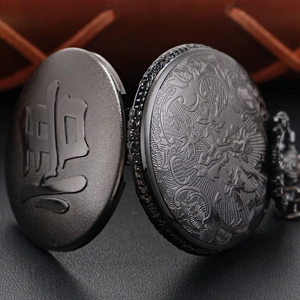 Goku Pocket Watch – Retro Quartz Necklace for Anime Fans