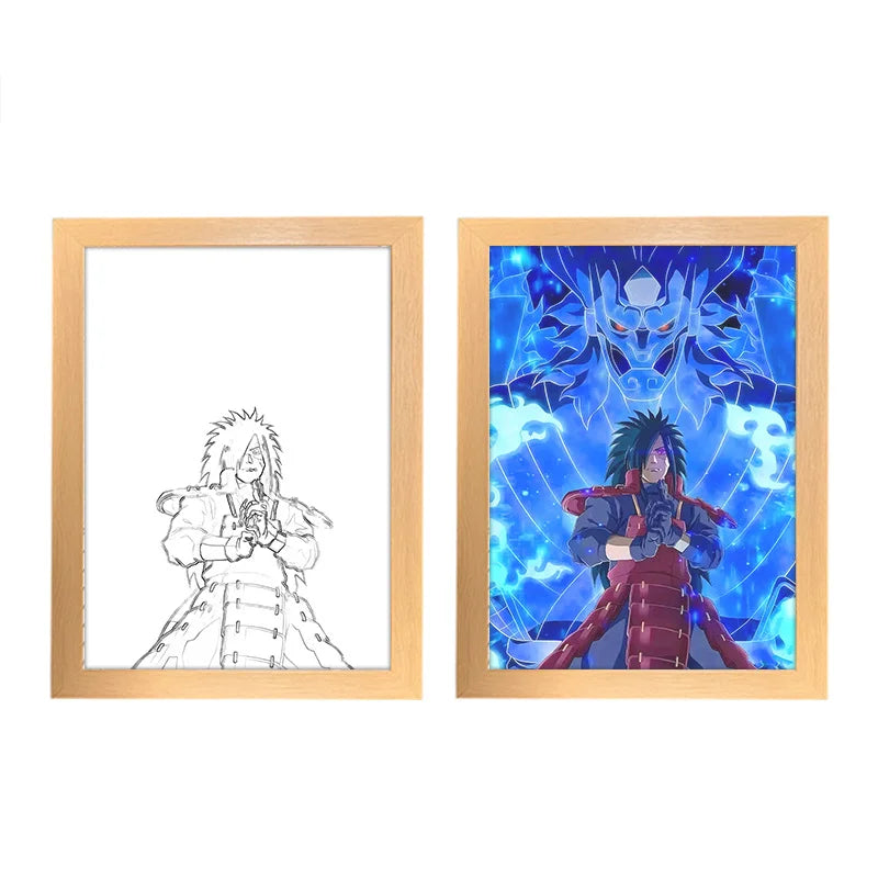Naruto Anime Photo Frame Night Light Box