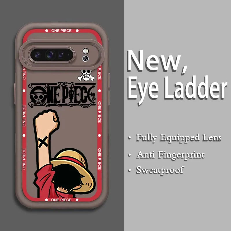 Roronoa Zoro Eye Ladder Case – One Piece Soft TPU Cover for Pixel 9–7A Pro 5G