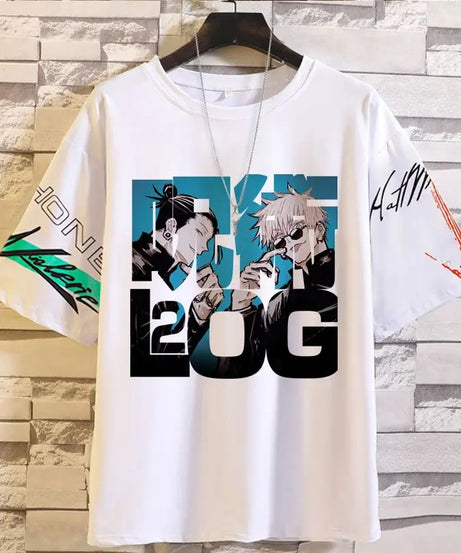 Anime Summer Jujutsu Kaisen T-Shirt Gojo Satoru Clothes Men and Women Fashion T Shirts Short Sleeves Casual Tops birthday gifts