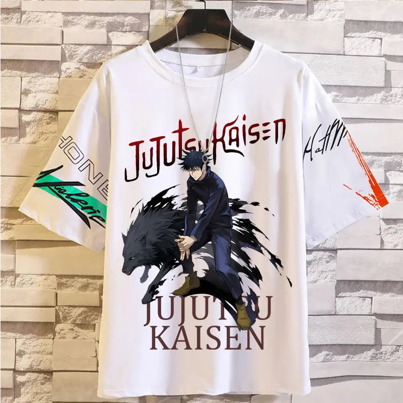 Anime Summer Jujutsu Kaisen T-Shirt Gojo Satoru Clothes Men and Women Fashion T Shirts Short Sleeves Casual Tops birthday gifts