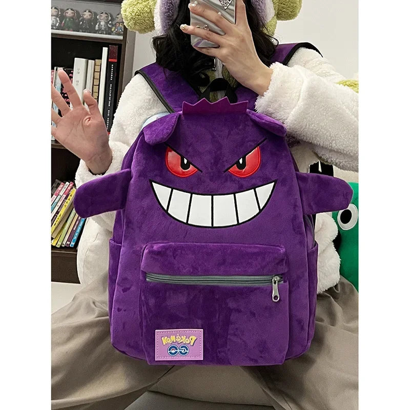 Gengar Backpack – Cute Kawaii Anime Bag for School, Travel & Gifts