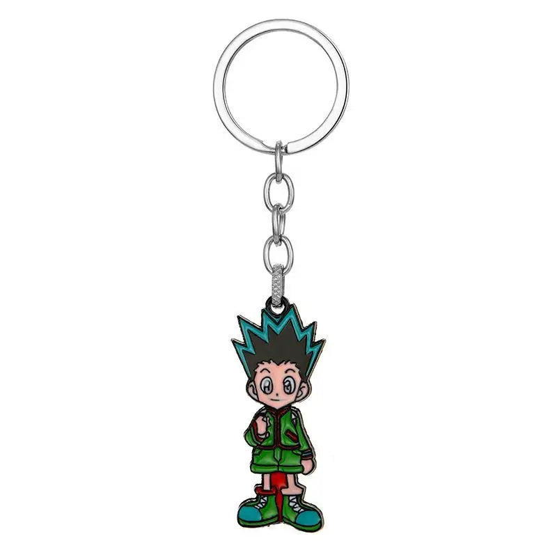 Anime peripherals: HUNTER alloy keychain, Xiaojie pendant, necklace, personality pendant, kids toys holiday gift