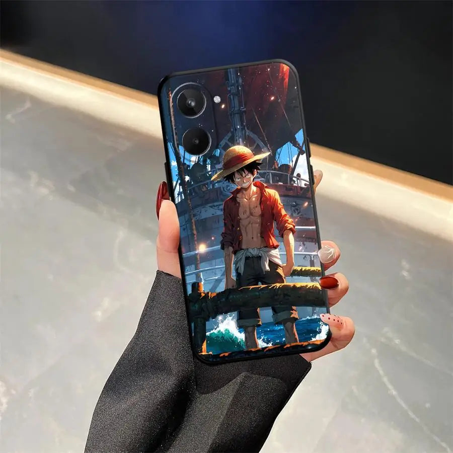 Phone Cover Case for Realme C15 C12 P3 Ultra C21 GT Master Neo2 C25 C33 C35 C53 C55 11 Pro Nazro 50 50i 12 14 Ones Pieces Luffy